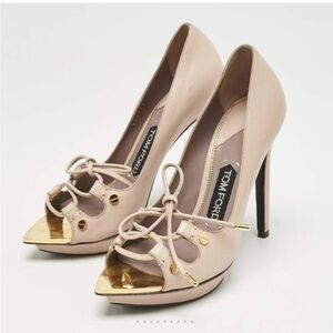 Tom Ford Pink and Gold Women's Heels